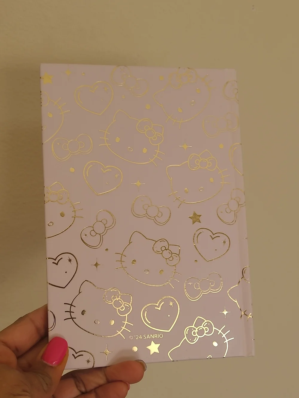 Hello Kitty Light Pink with Gold Accents Hardcover Journal